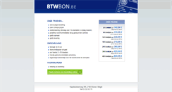 Desktop Screenshot of btwbon.be